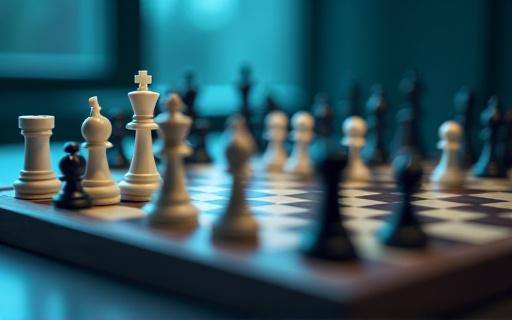 A chess board representing strategic planning and implementation.